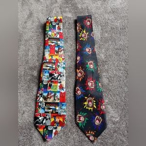 Lot of two Picasso Looney Tunes ties